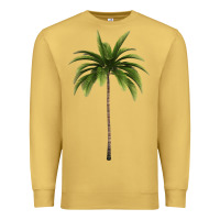 Antique Gold Tropical Palm Tree Premium Sweatshirt - longCreatives