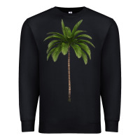 Black Tropical Palm Tree Premium Sweatshirt - longCreatives