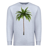 Heather Grey Tropical Palm Tree Premium Sweatshirt - longCreatives