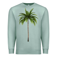 Seafoam Tropical Palm Tree Premium Sweatshirt - longCreatives