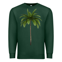 Sports Green Tropical Palm Tree Premium Sweatshirt - longCreatives