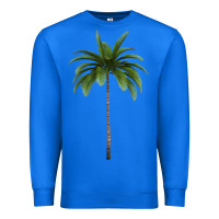 True Royal Tropical Palm Tree Premium Sweatshirt - longCreatives