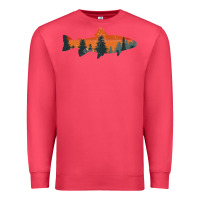 Cardinal Trout Fly Fishing Nature Outdoor Fisherman Gift Premium Sweatshirt - longCreatives