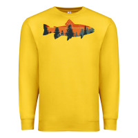 Lemon Trout Fly Fishing Nature Outdoor Fisherman Gift Premium Sweatshirt - longCreatives