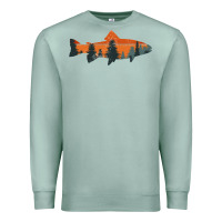 Seafoam Trout Fly Fishing Nature Outdoor Fisherman Gift Premium Sweatshirt - longCreatives