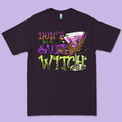 Don't Be A Salty Witch Premium Tee Designed By Texasbilliewilder