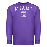 Purple Miami Ohio OH Vintage Premium Sweatshirt - longCreatives