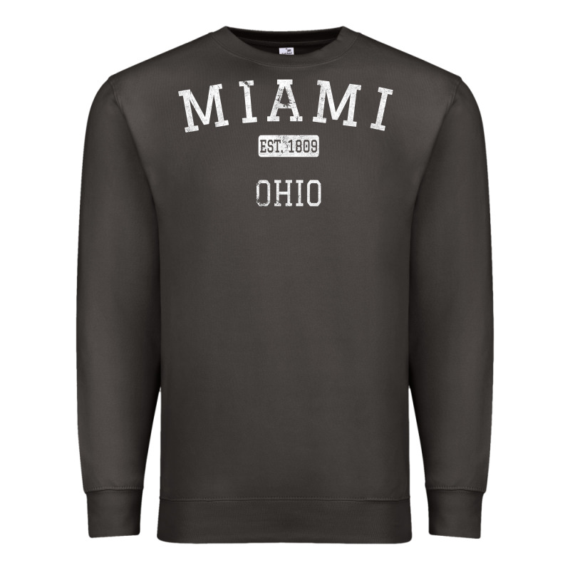 Miami Ohio Oh Vintage Premium Sweatshirt by longCreatives | Teevron