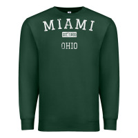 Sports Green Miami Ohio OH Vintage Premium Sweatshirt - longCreatives