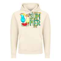 Vintage Artic sweet summer time turquoise yellow Vintage Hoodie - CowCowDesign