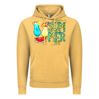 Vintage Mustard sweet summer time turquoise yellow Vintage Hoodie - CowCowDesign