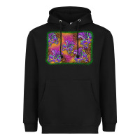 Black mardi gras mask background Heavyweight Hoodie - BarkalooDesign