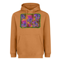 Meerkat mardi gras mask background Heavyweight Hoodie - BarkalooDesign