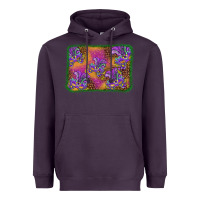 Plum mardi gras mask background Heavyweight Hoodie - BarkalooDesign
