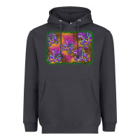 Smoke mardi gras mask background Heavyweight Hoodie - BarkalooDesign