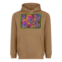 Toasted Coconut mardi gras mask background Heavyweight Hoodie - BarkalooDesign