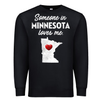 Black Someone In Minnesota Loves Me  Minnesota  MN Premium Sweatshirt - longCreatives