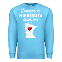 Ocean Blue Someone In Minnesota Loves Me  Minnesota  MN Premium Sweatshirt - longCreatives