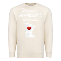 Sandshell Someone In Minnesota Loves Me  Minnesota  MN Premium Sweatshirt - longCreatives