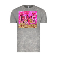 Cloud Rock Love gnome with bear tumbler Valentine's Day Vintage Tee - HowdyJamesFarm