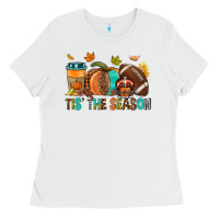 White Tis' the season Fall Ladies Tee - NancyCooperArtShop