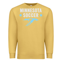Antique Gold Minnesota Soccer Fan Gear  FC , United T Premium Sweatshirt - longCreatives
