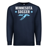 Navy Minnesota Soccer Fan Gear  FC , United T Premium Sweatshirt - longCreatives