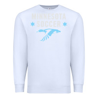 White Minnesota Soccer Fan Gear  FC , United T Premium Sweatshirt - longCreatives