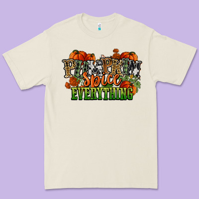 Pumpkin Spice Everything Fall Premium Tee Designed By Nancycooperartshop