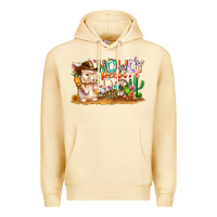 Pina Colada Easter Howdy Peeps Bunny Premium Hoodie - CowhideDigitalArt
