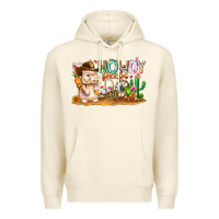 Sandshell Easter Howdy Peeps Bunny Premium Hoodie - CowhideDigitalArt
