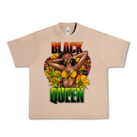 Burro Black queen afro Urban Heavy Tee - HowdyJamesFarm