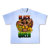 Grape Ice Black queen afro Urban Heavy Tee - HowdyJamesFarm