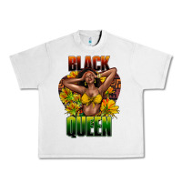 Lunar Rock Black queen afro Urban Heavy Tee - HowdyJamesFarm