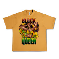 Peanut Butter Black queen afro Urban Heavy Tee - HowdyJamesFarm
