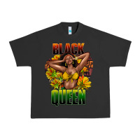 Pigment Black Black queen afro Urban Heavy Tee - HowdyJamesFarm