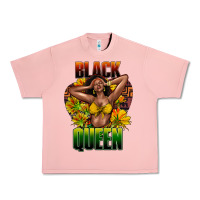 Salmon Black queen afro Urban Heavy Tee - HowdyJamesFarm