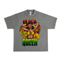 Tornado Black queen afro Urban Heavy Tee - HowdyJamesFarm
