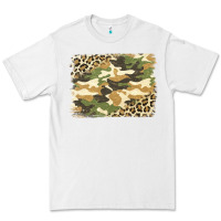 White leopard camo pattern background Premium Tee - Jasminsmagicworld