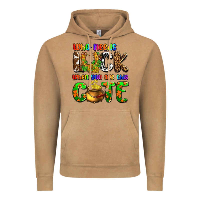 Who Needs Luck When You Are This Cute Vintage Hoodie by OliviaCreatesArt | Teevron