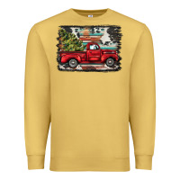 Antique Gold christmas truck Premium Sweatshirt - BarkalooDesign