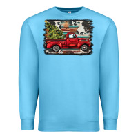 Ocean Blue christmas truck Premium Sweatshirt - BarkalooDesign