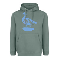Sage Silly Goose Funny Silly Goose Heavyweight Hoodie - longCreatives