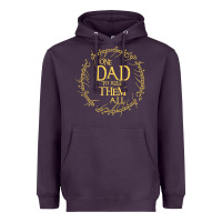 Plum Mens One Dad to rule them all  father's day gift Heavyweight Hoodie - longCreatives