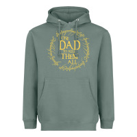 Sage Mens One Dad to rule them all  father's day gift Heavyweight Hoodie - longCreatives