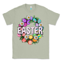 Matcha Easter with eggs and daisy Easter Day Classic Tee - HowdyJamesFarm