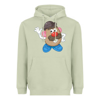 Matcha Womens Mr. Potato Head Simple Portrait Heavyweight Hoodie - longCreatives
