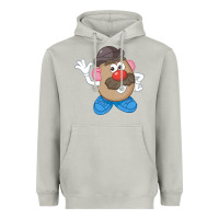 Moon Dust Womens Mr. Potato Head Simple Portrait Heavyweight Hoodie - longCreatives