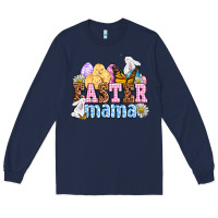 Navy Easter mama Long Sleeve Tee - OliviaCreatesArt