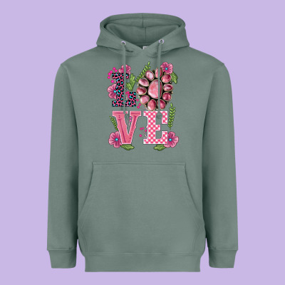 Walentine's Day Love Gemstones Heavyweight Hoodie Designed By Barkaloodesign